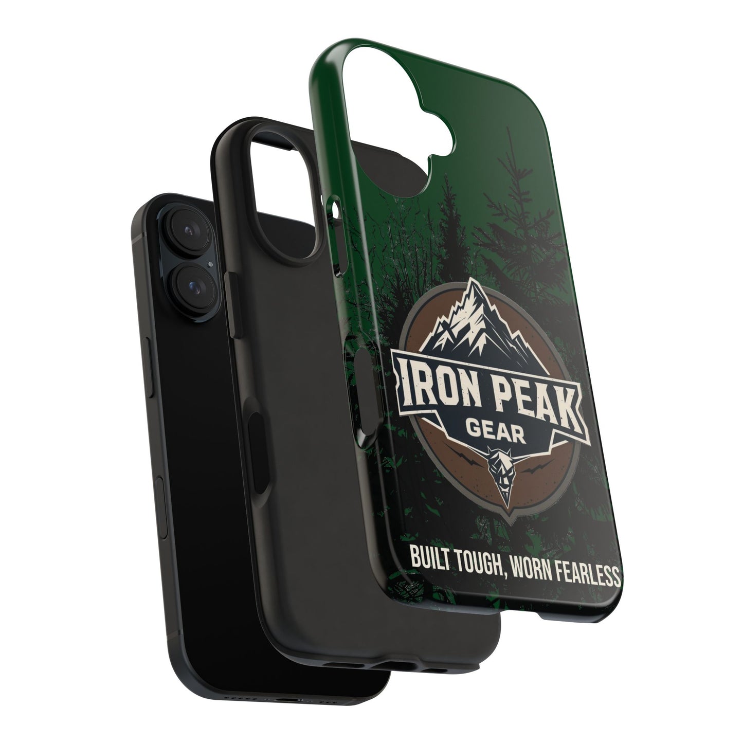 Iron Peak Gear Tough Phone Case - Durable Forest Design for Outdoor Enthusiasts