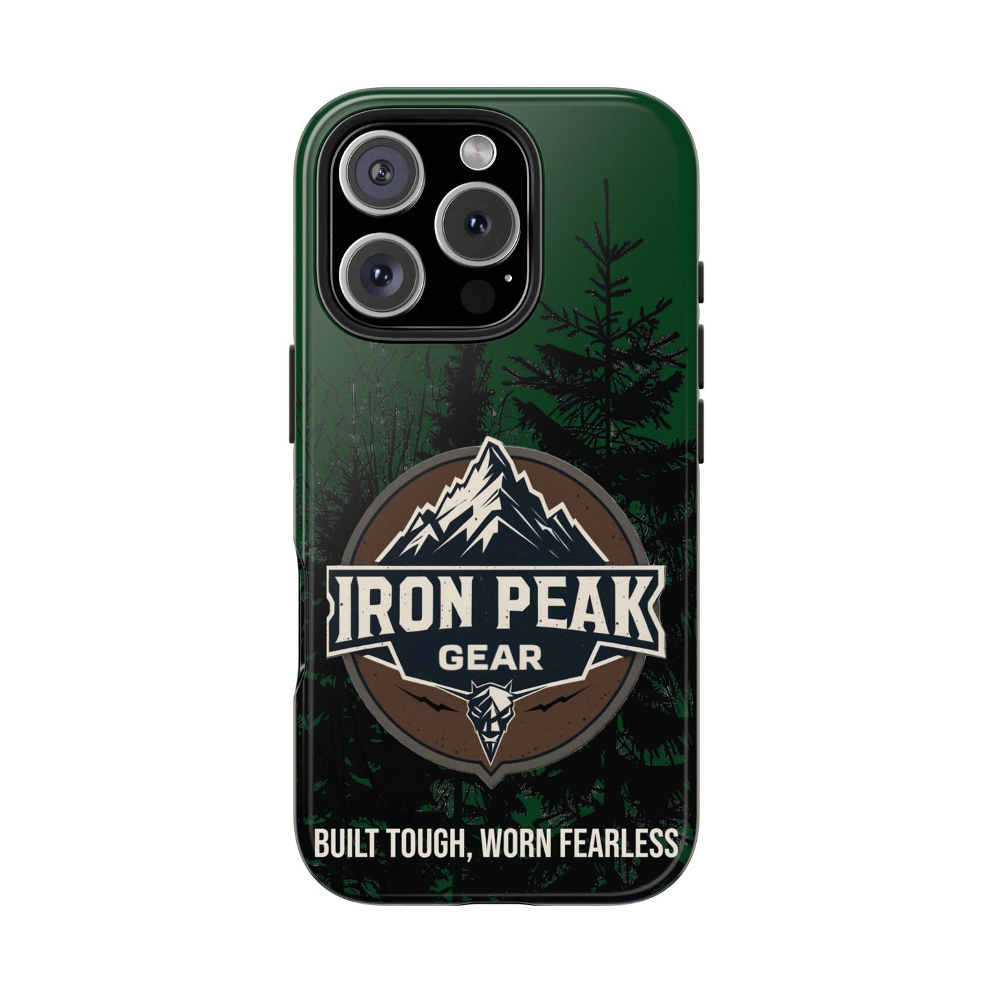 Iron Peak Gear Tough Phone Case - Durable Forest Design for Outdoor Enthusiasts