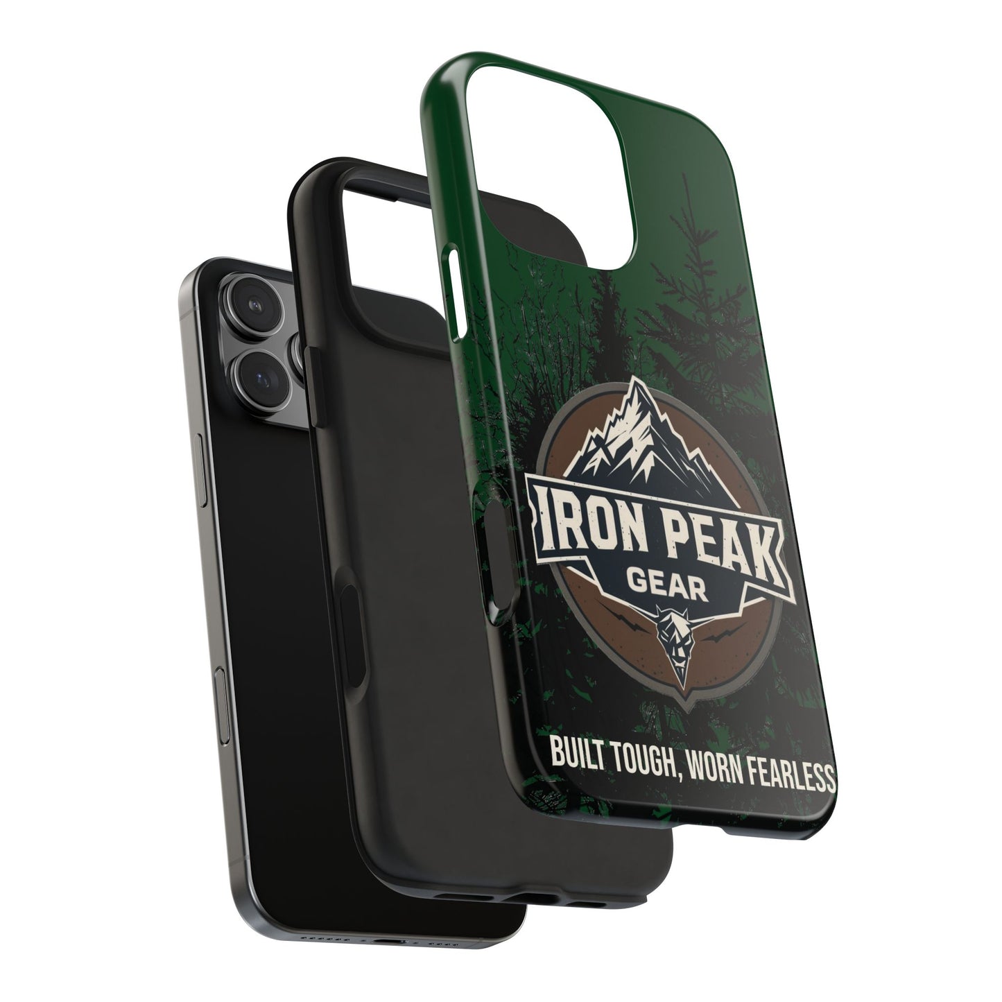 Iron Peak Gear Tough Phone Case - Durable Forest Design for Outdoor Enthusiasts