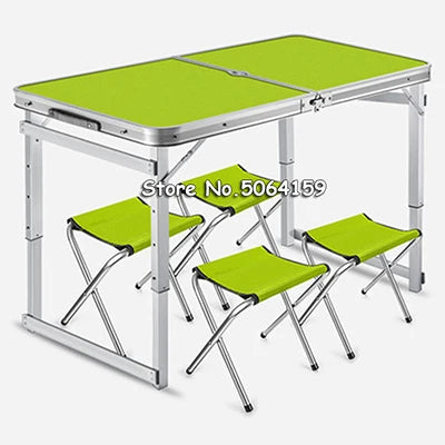 47x23 Outdoor Folding Table – Adjustable Height, Waterproof & Portable for Camping, BBQ, Fishing