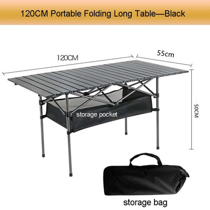 Portable Outdoor Folding Table – Easy-to-Install, Lightweight & Stable with Storage