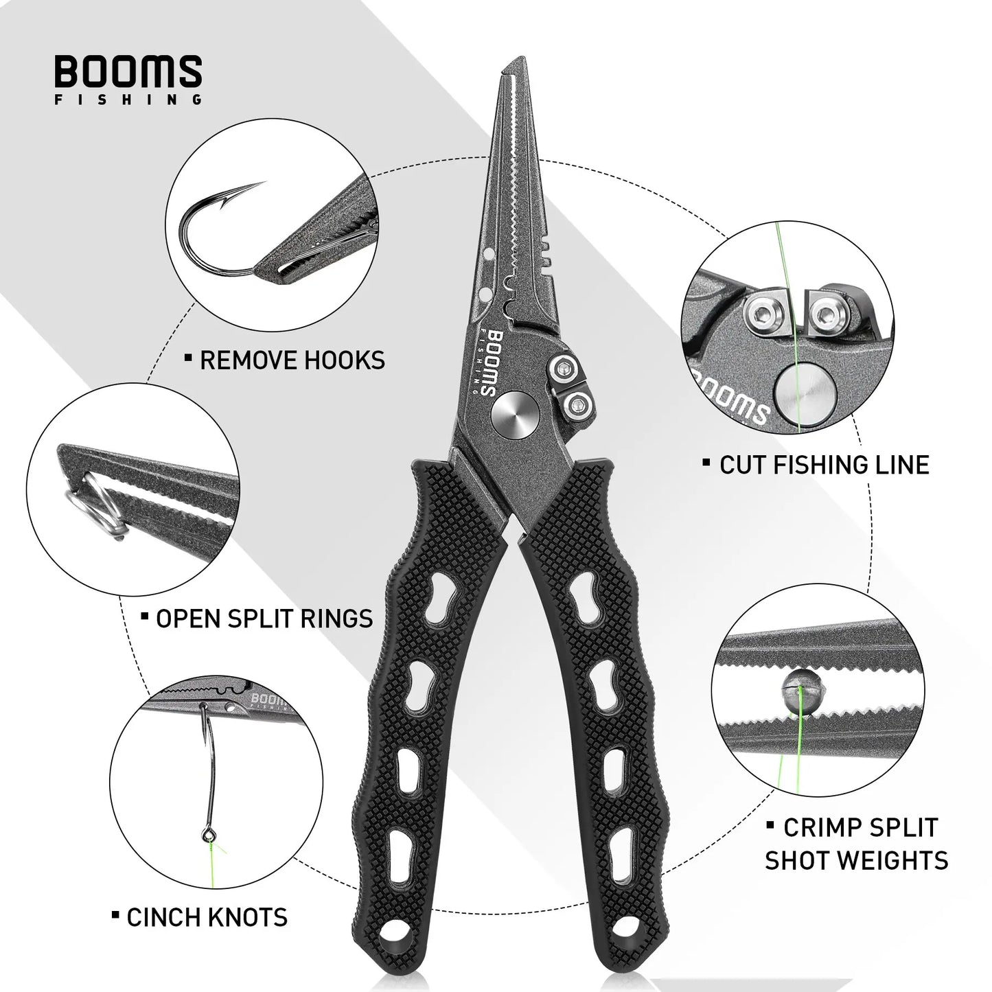 Fishing F07 Stainless Steel Fishing Pliers – Multi-Functional Line Cutter & Hook Remover