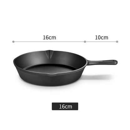 Heavy-Duty Cast Iron Frying Pan – Non-Stick Skillet for Camping & Home Cooking