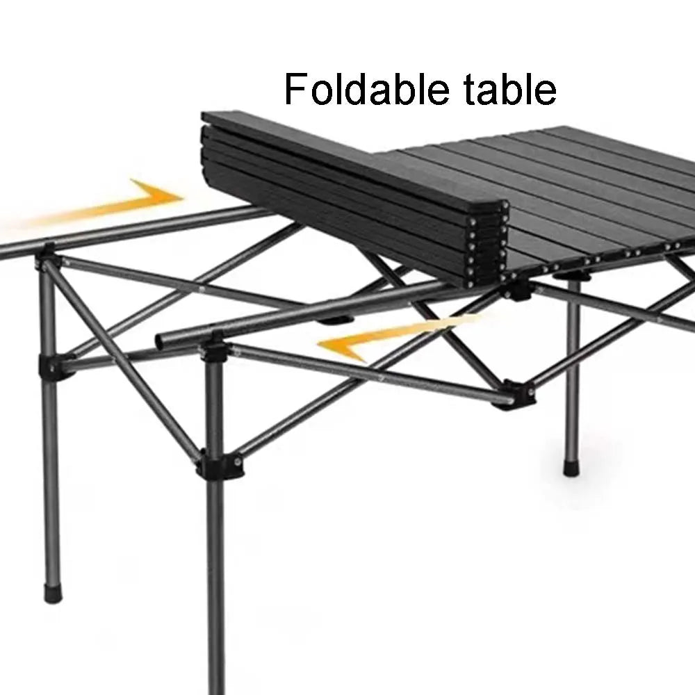 Portable Outdoor Folding Table – Easy-to-Install, Lightweight & Stable with Storage