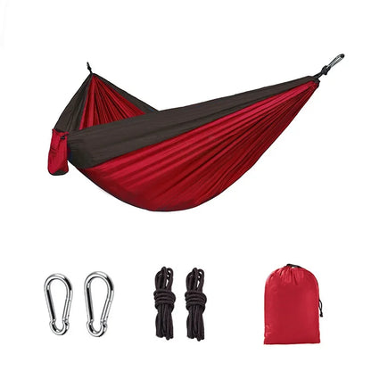 Single Person Outdoor Camping Hammock – High Strength Nylon Parachute Fabric