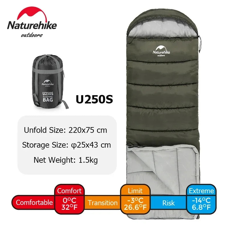 Naturehike Ultralight Waterproof Sleeping Bag – Stay Warm, Stay Dry, Sleep Better