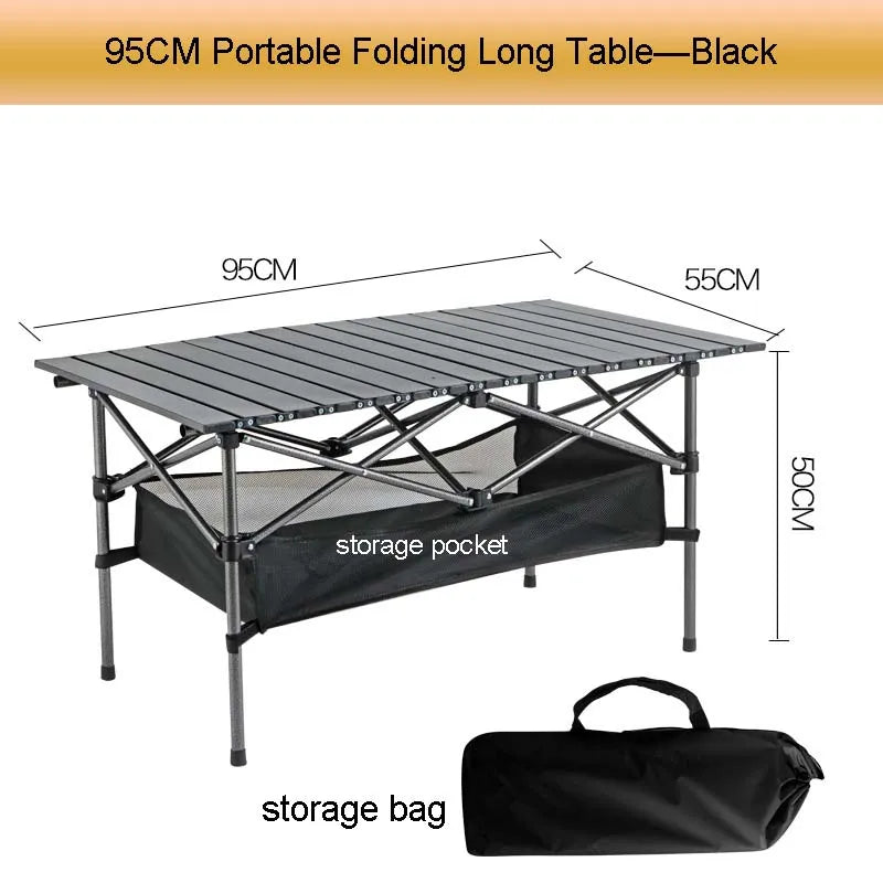 Portable Outdoor Folding Table – Easy-to-Install, Lightweight & Stable with Storage