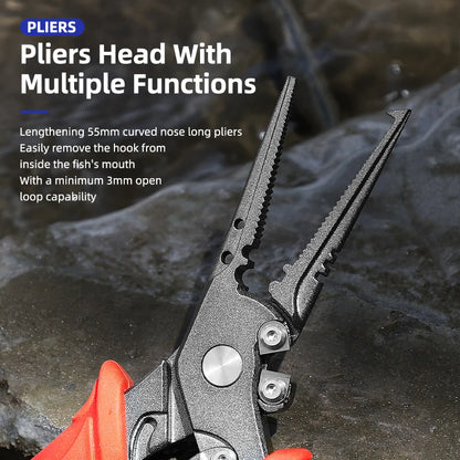 Multifunctional Fishing Pliers – Stainless Steel Line Cutter & Hook Remover