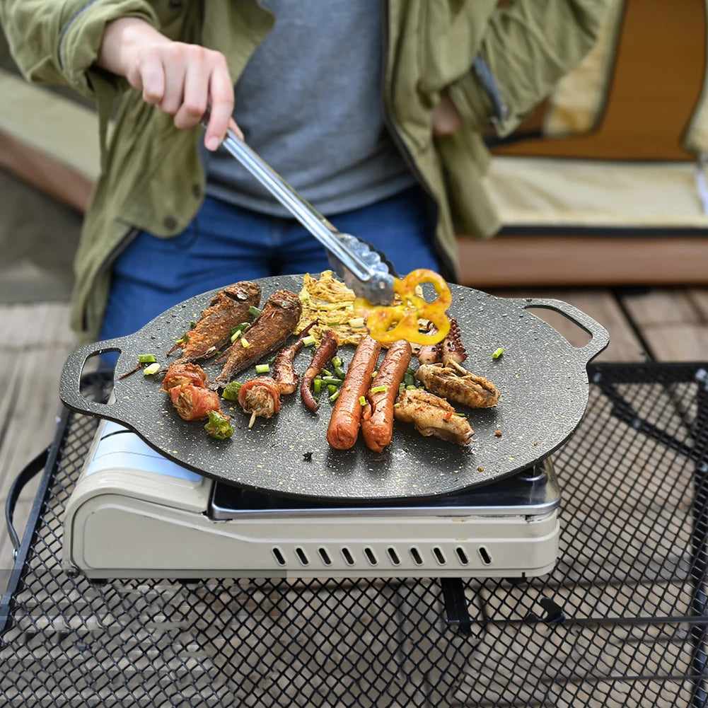 Adjustable Tripod BBQ Tray – Multi-Functional Outdoor Cooking & Grilling Pan