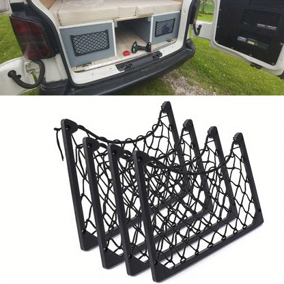 Large Stretch Mesh Storage Rack – Versatile Cargo Organizer for RVs, Campers & Boats