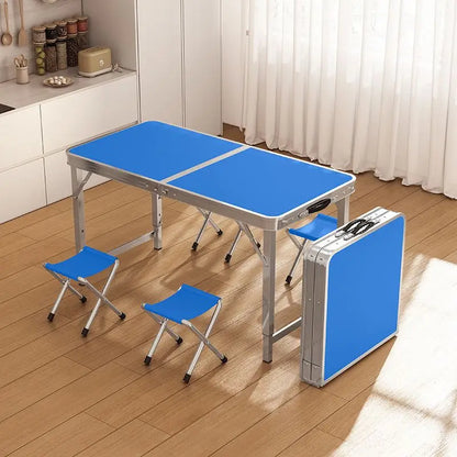 47x23 Outdoor Folding Table – Adjustable Height, Waterproof & Portable for Camping, BBQ, Fishing