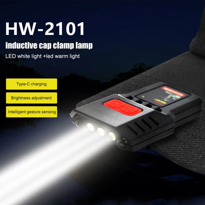 Mini LED Clip-On Cap Headlamp – USB-C Rechargeable, Waterproof & Ultra-Bright