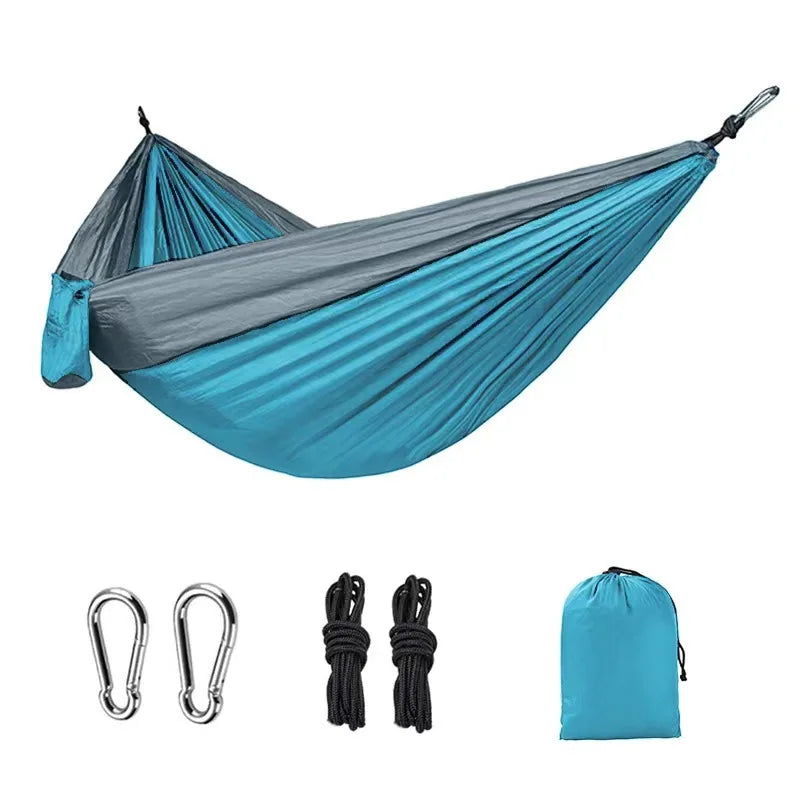 Single Person Outdoor Camping Hammock – High Strength Nylon Parachute Fabric